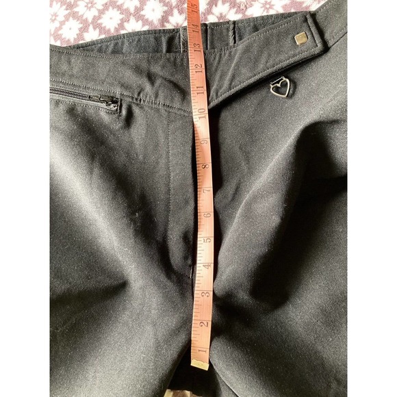 Vintage Obermeyer 80s Ski Pants Womens 12 L Black Stirrup Winter Sport Snowboard - Picture 13 of 13